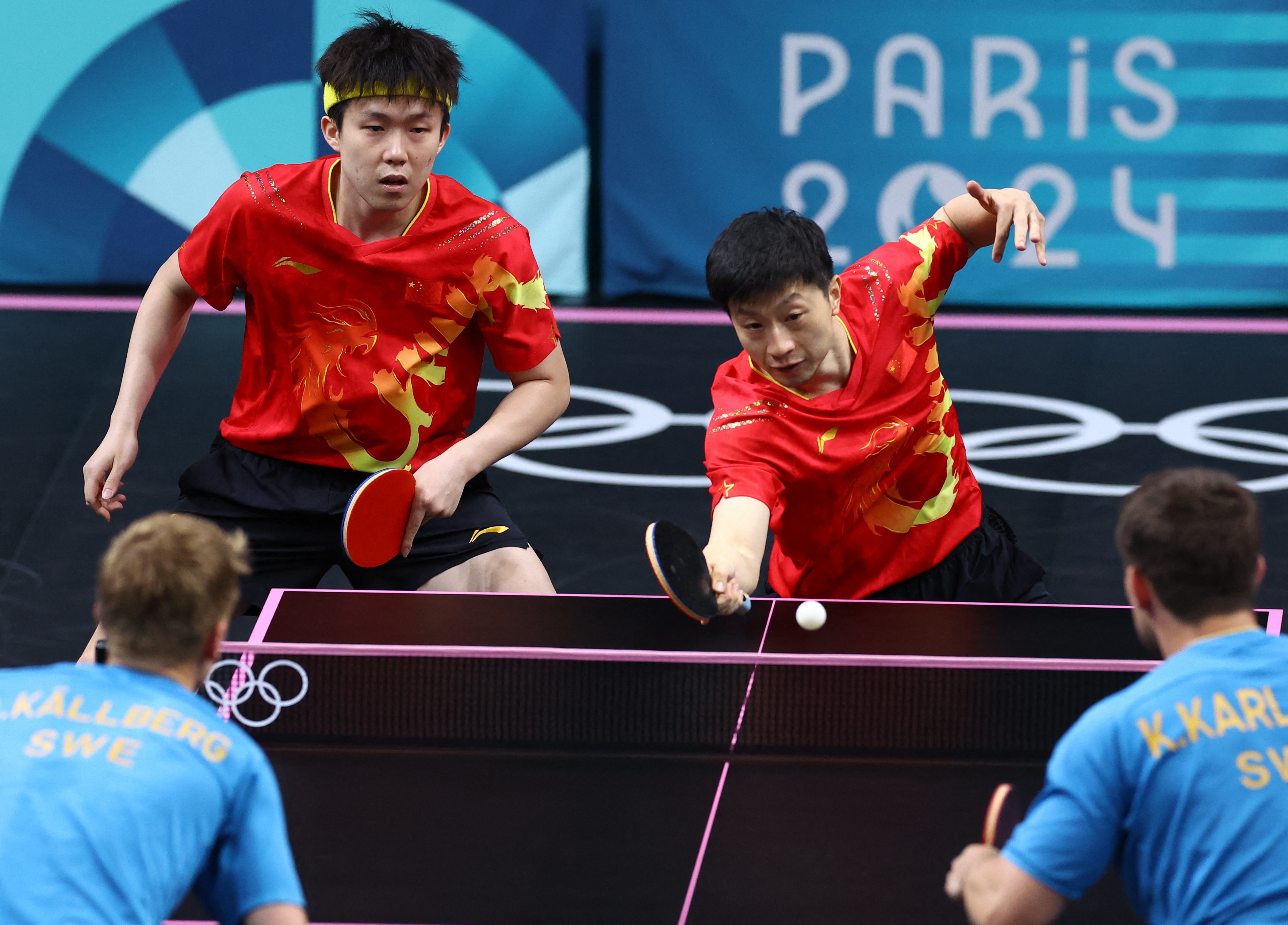 中国队碾压奥地利队，马龙带队取胜